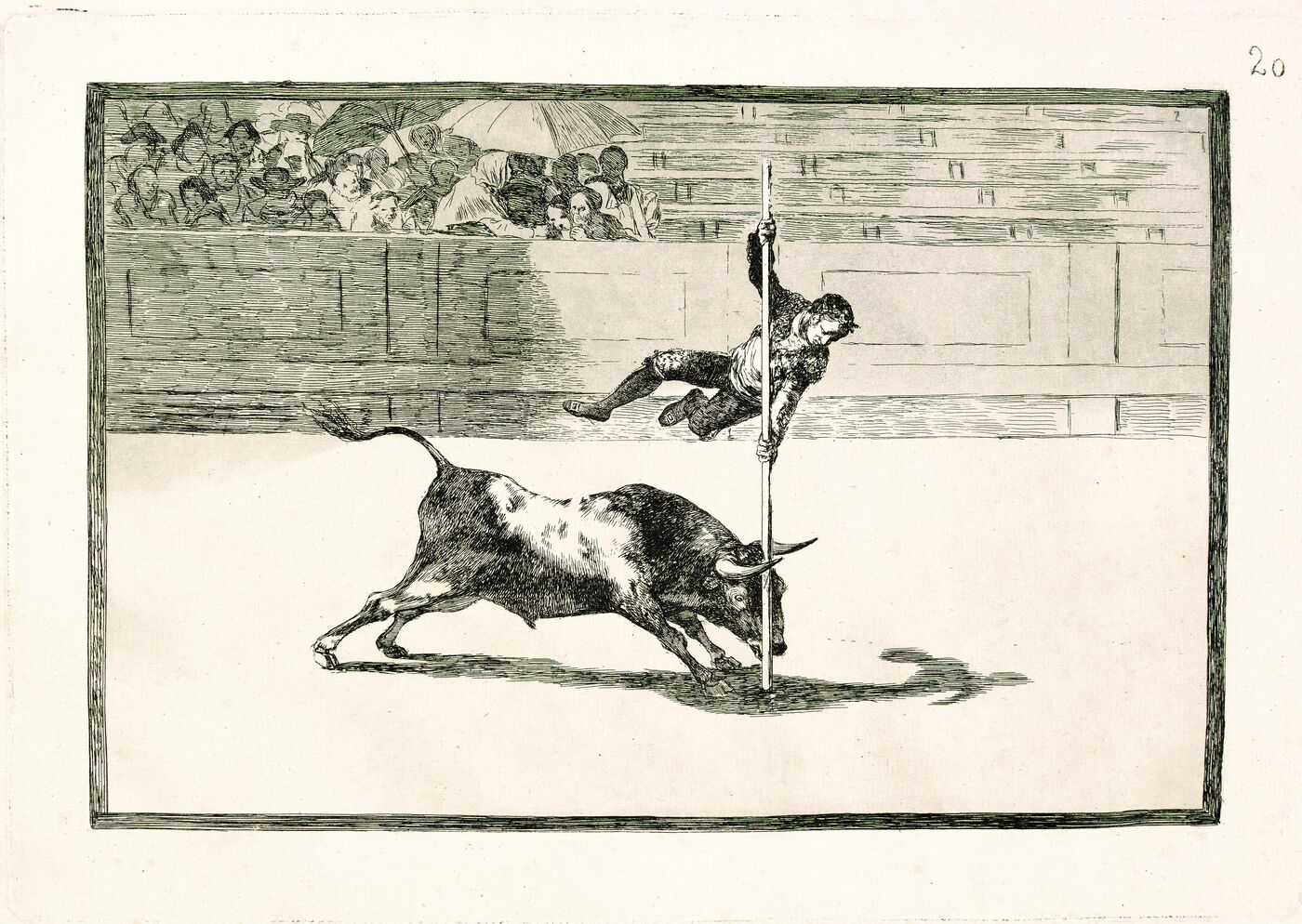 Francisco Goya, plate from the Tauromaquia etching series