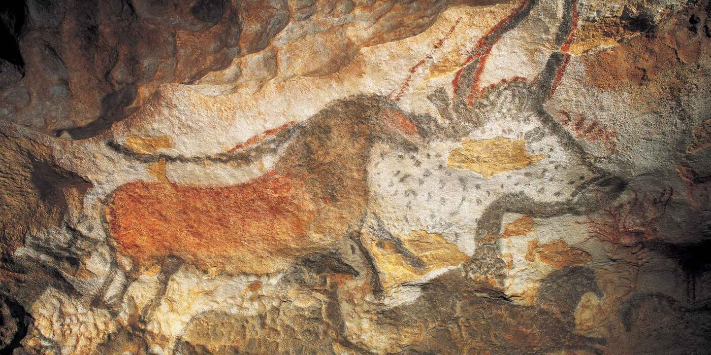 The Hall of the Bulls, Lascaux cave, France, c. 17,000 BCE